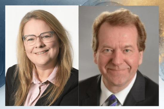 La présidente d'honneur, Mme Alexandra Allard et M. Michel Duval, partenaire majeur de l'événement, président de Essor Assurance